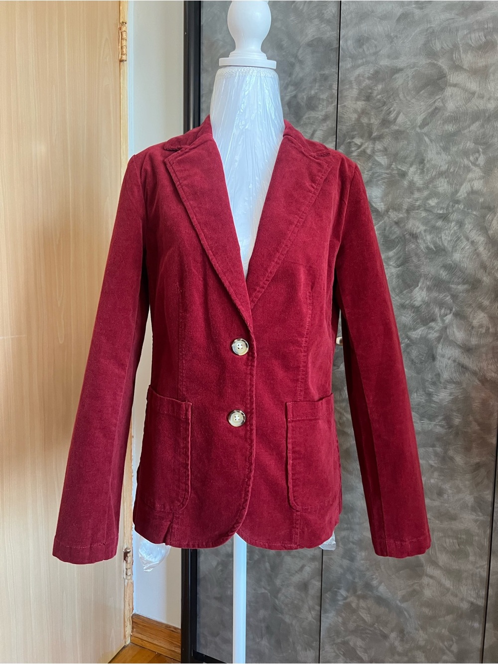 St. John's Bay Burgundy Corduroy Blazer